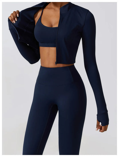 COJUNTO DE ROPA DEPORTIVA DE YOGA,LEGGINGS DEPORTIVOS PARA GIMNASIO DE 2 O 3 PIEZAS