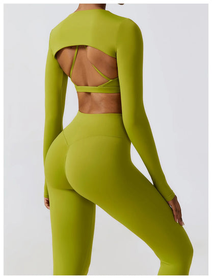 COJUNTO DE ROPA DEPORTIVA DE YOGA,LEGGINGS DEPORTIVOS PARA GIMNASIO DE 2 O 3 PIEZAS