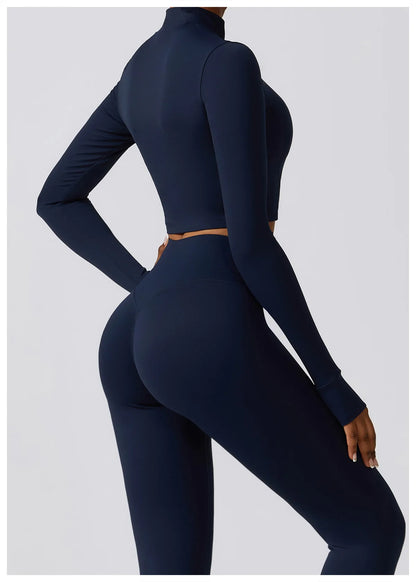 COJUNTO DE ROPA DEPORTIVA DE YOGA,LEGGINGS DEPORTIVOS PARA GIMNASIO DE 2 O 3 PIEZAS