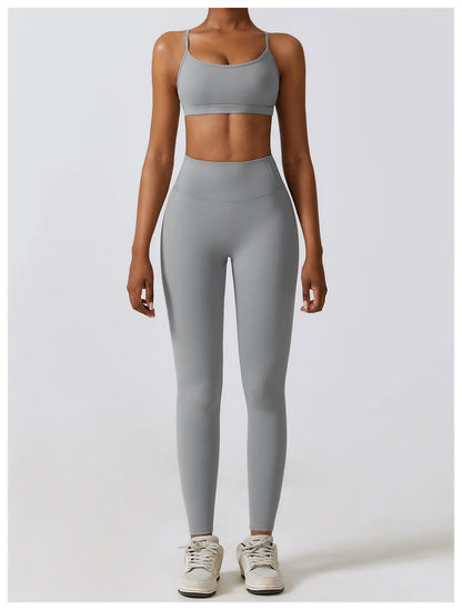 COJUNTO DE ROPA DEPORTIVA DE YOGA,LEGGINGS DEPORTIVOS PARA GIMNASIO DE 2 O 3 PIEZAS