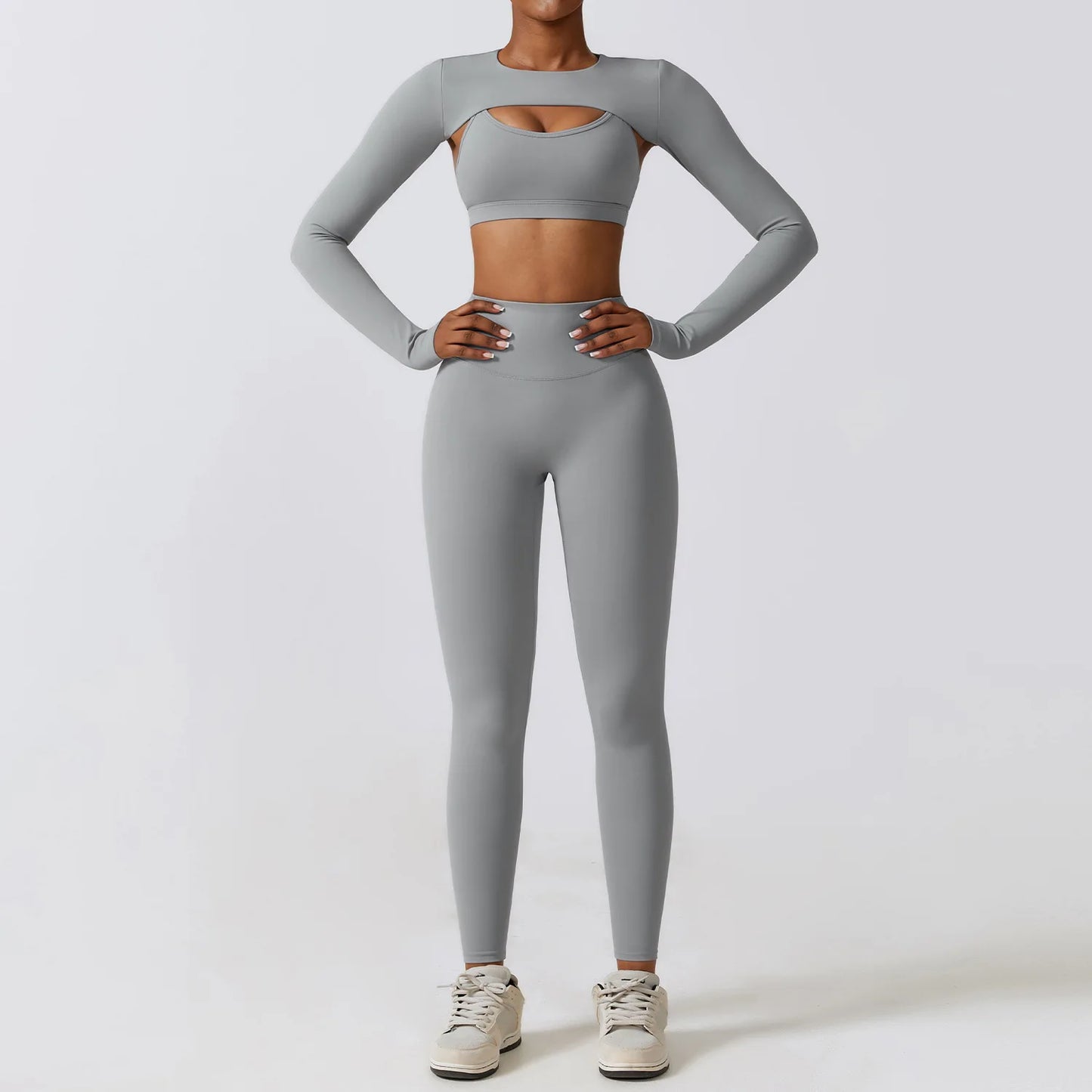 COJUNTO DE ROPA DEPORTIVA DE YOGA,LEGGINGS DEPORTIVOS PARA GIMNASIO DE 2 O 3 PIEZAS