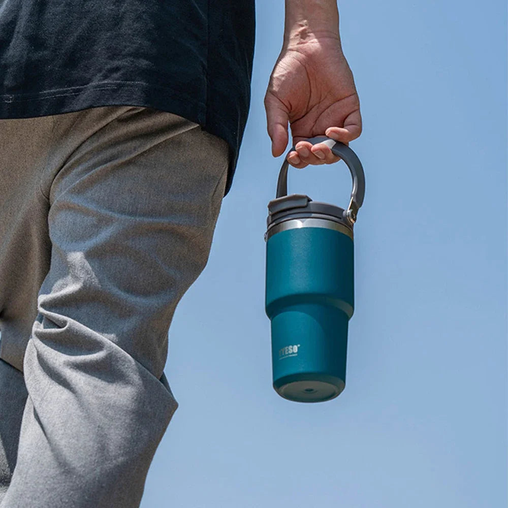 BOTELLA DE AGUA TERMICA TYESO DE ACERO INOXIDABLE A PRUEBA DE FUGAS