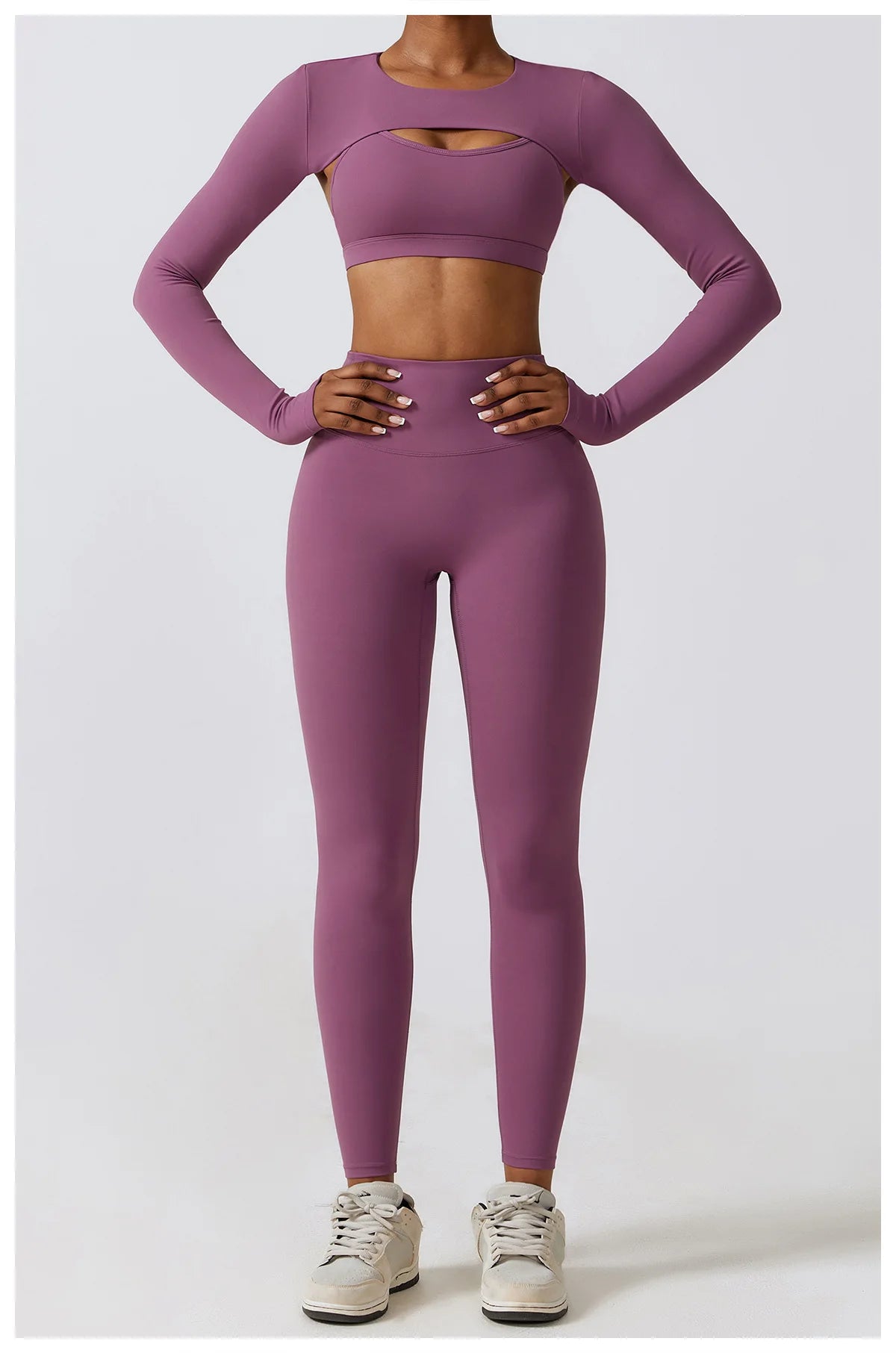 COJUNTO DE ROPA DEPORTIVA DE YOGA,LEGGINGS DEPORTIVOS PARA GIMNASIO DE 2 O 3 PIEZAS