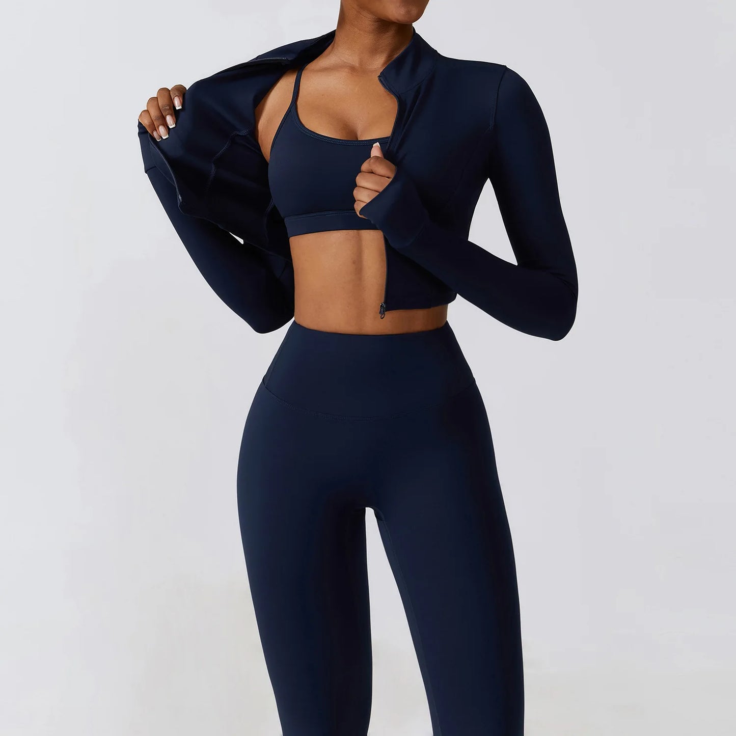 COJUNTO DE ROPA DEPORTIVA DE YOGA,LEGGINGS DEPORTIVOS PARA GIMNASIO DE 2 O 3 PIEZAS