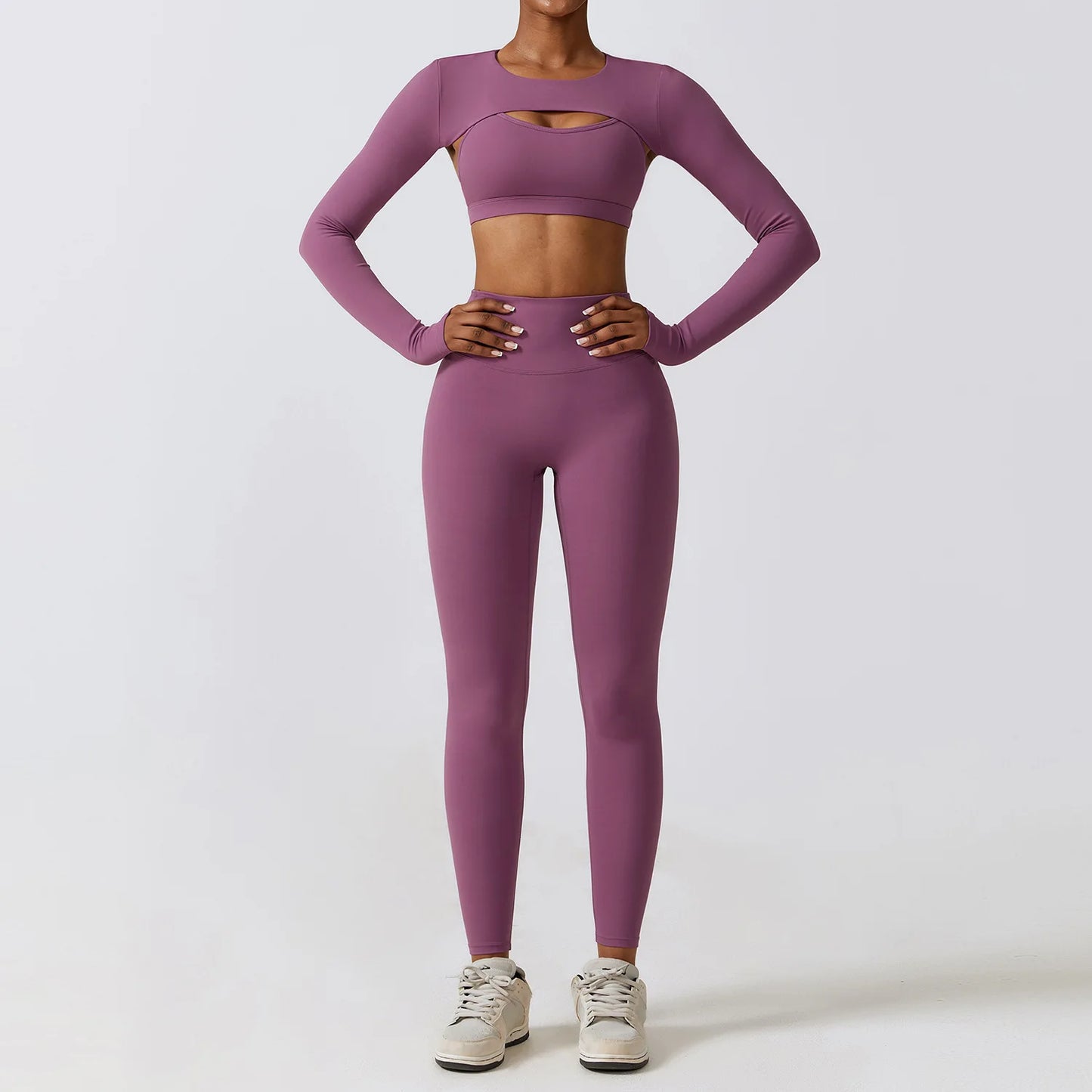 COJUNTO DE ROPA DEPORTIVA DE YOGA,LEGGINGS DEPORTIVOS PARA GIMNASIO DE 2 O 3 PIEZAS