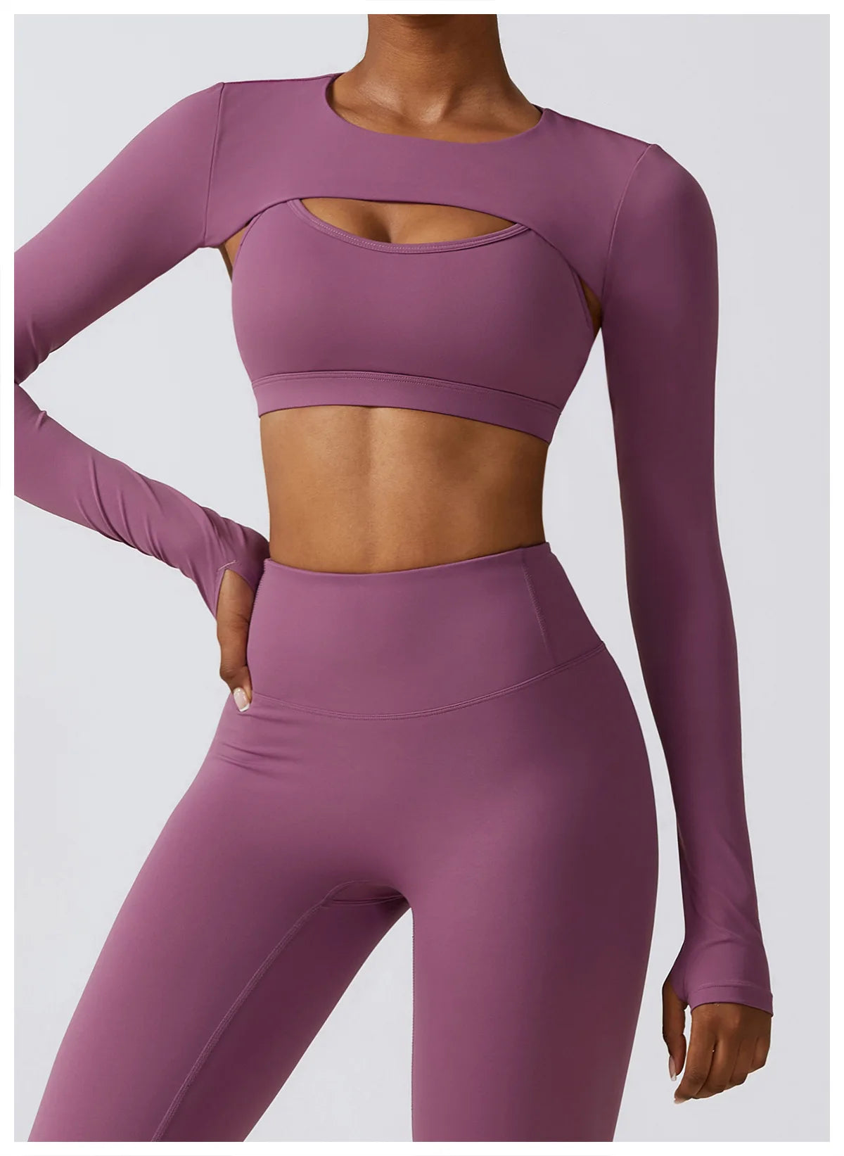 COJUNTO DE ROPA DEPORTIVA DE YOGA,LEGGINGS DEPORTIVOS PARA GIMNASIO DE 2 O 3 PIEZAS