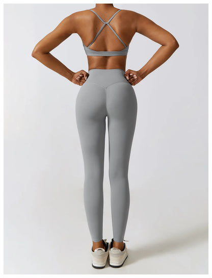 COJUNTO DE ROPA DEPORTIVA DE YOGA,LEGGINGS DEPORTIVOS PARA GIMNASIO DE 2 O 3 PIEZAS